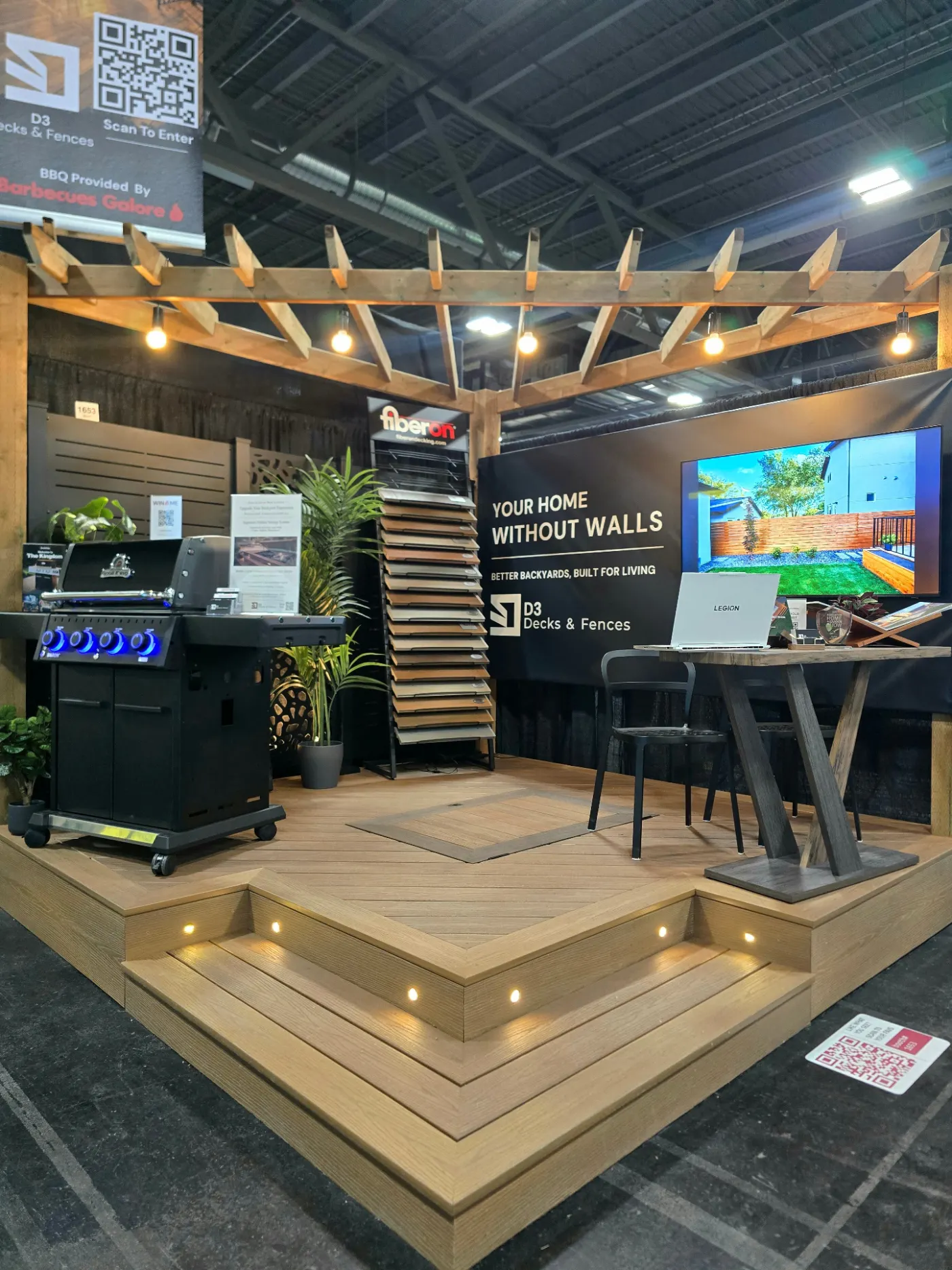 D3 Decks & Fences booth at the Edmonton Home + Garden Show 2026