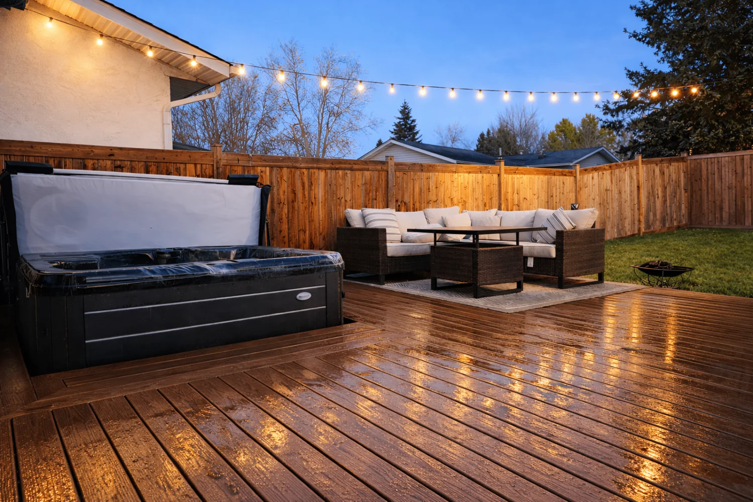 Covered, Hot Tub & Pool Decks built in Edmonton by D3 Decks & Fences