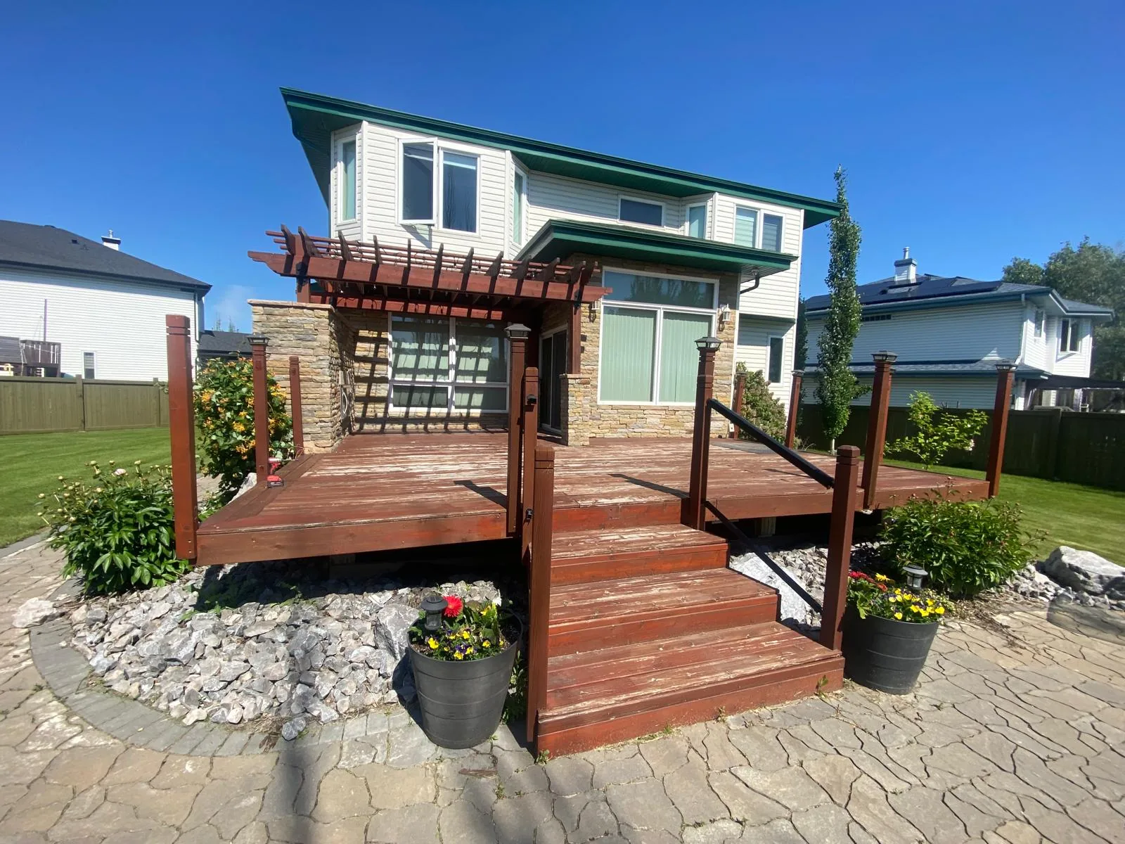 Backyard deck before D3 rebuild